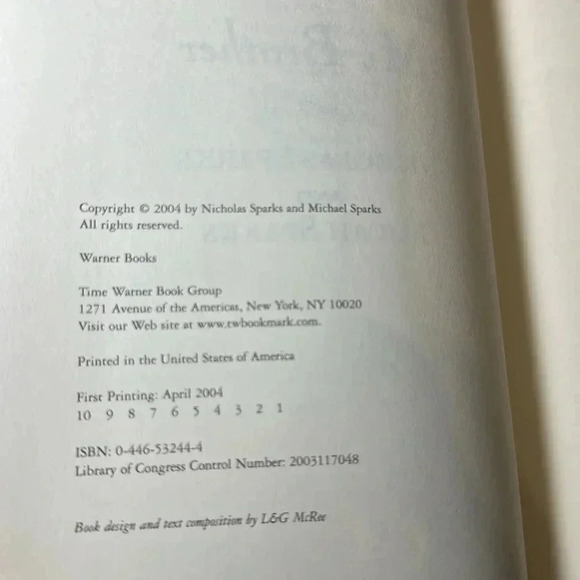 Nicholas Sparks Best Selling Author Bundle of Books Hardcover Lot of 3 - Picture 10 of 10